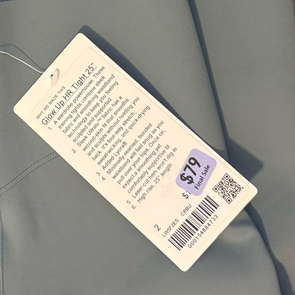 NWT✨Lululemon Glow Up Super-High-Rise Tight 25" Crater Blue Size 2 Retail $118 - Picture 6 of 6